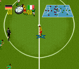 Champions World Class Soccer (Japan) In game screenshot